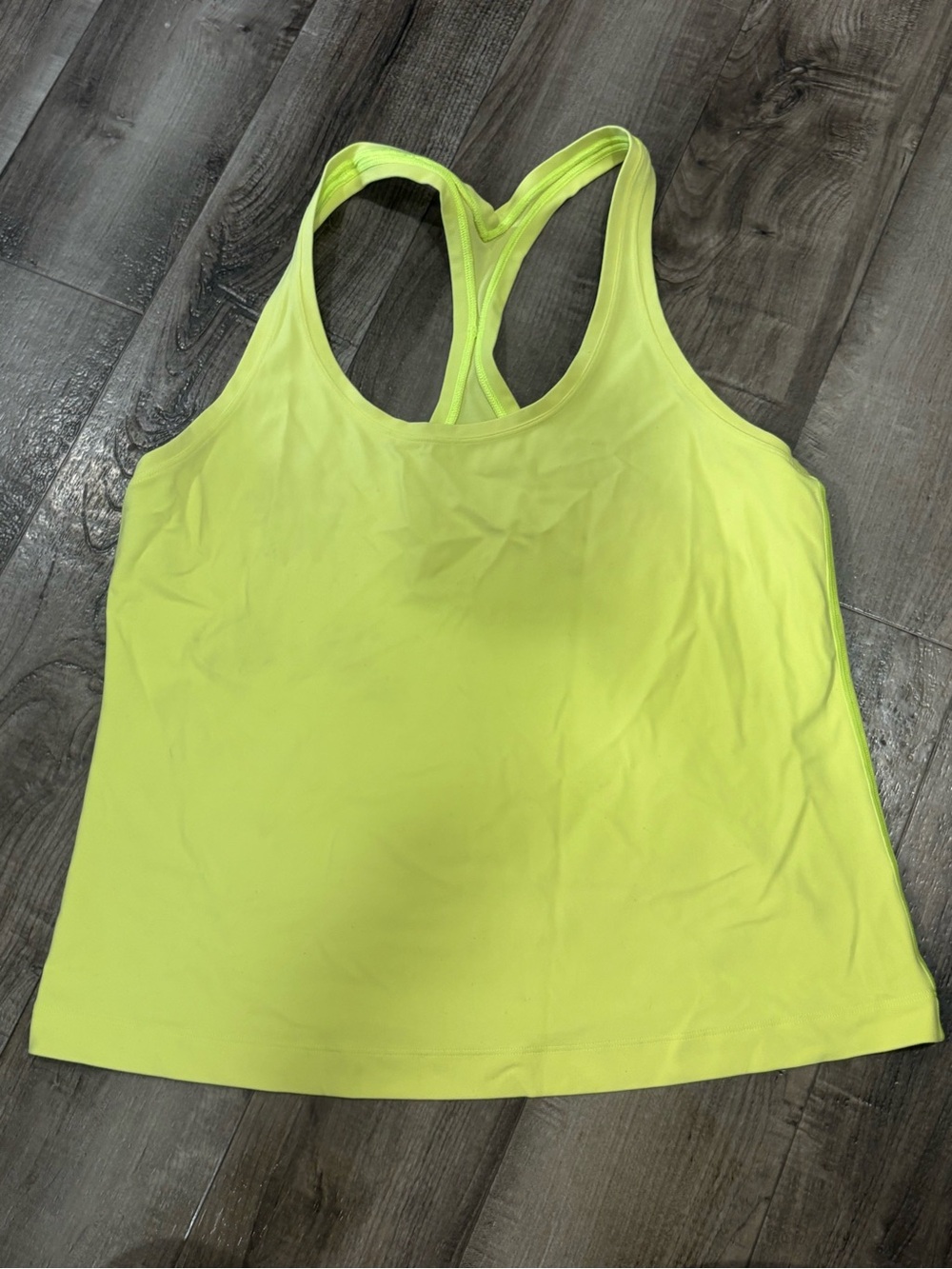 lululemon athletica Neon Yellow Racerback Tank